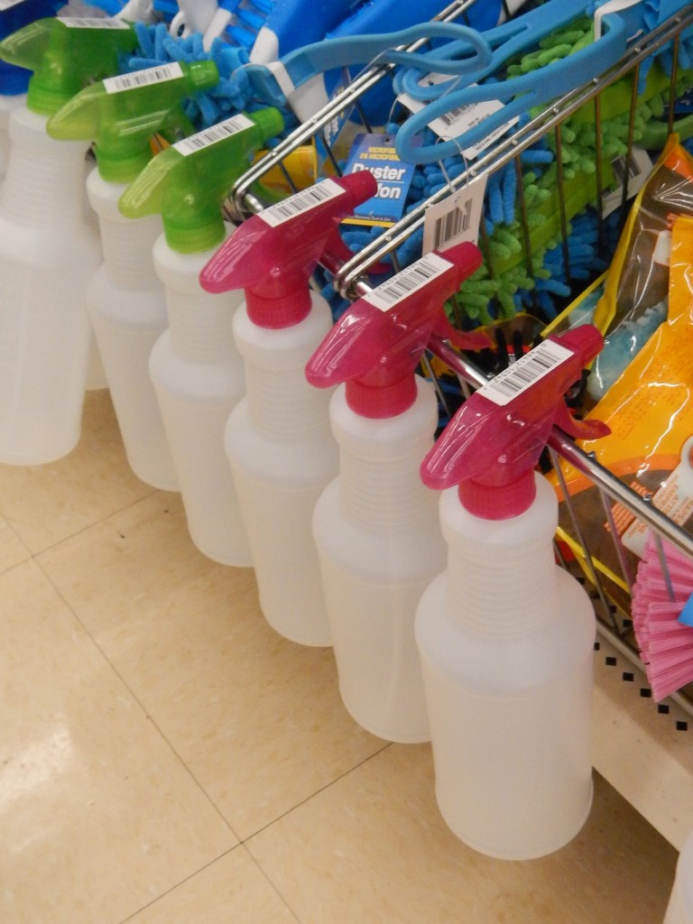 Spray Bottles at the Dollar Tree
