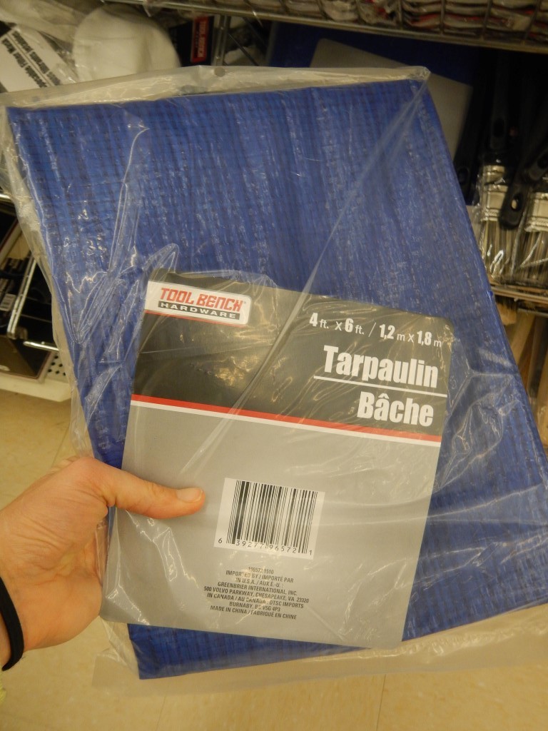 Tarp at the Dollar Tree
