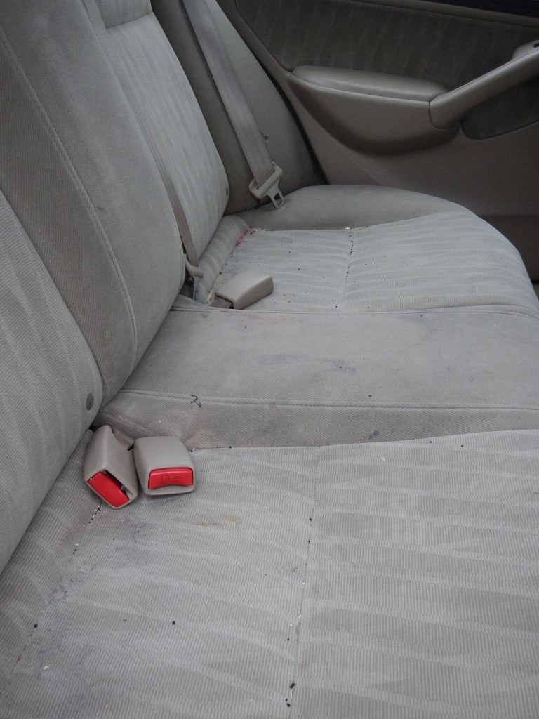 Messy Car Upholstery