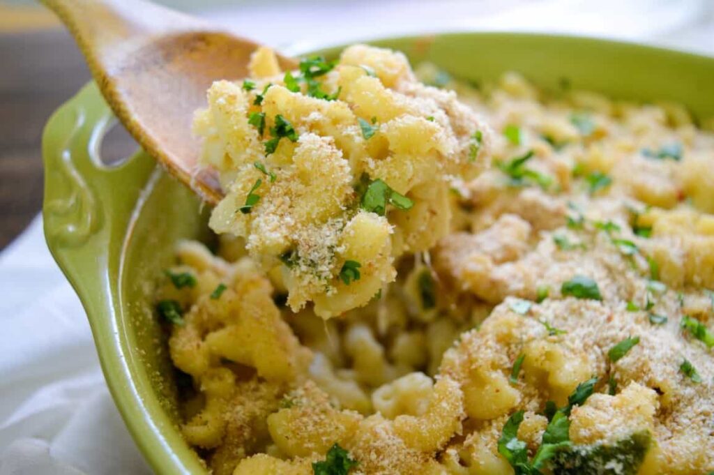 Completed Poblano Mac and Cheese 