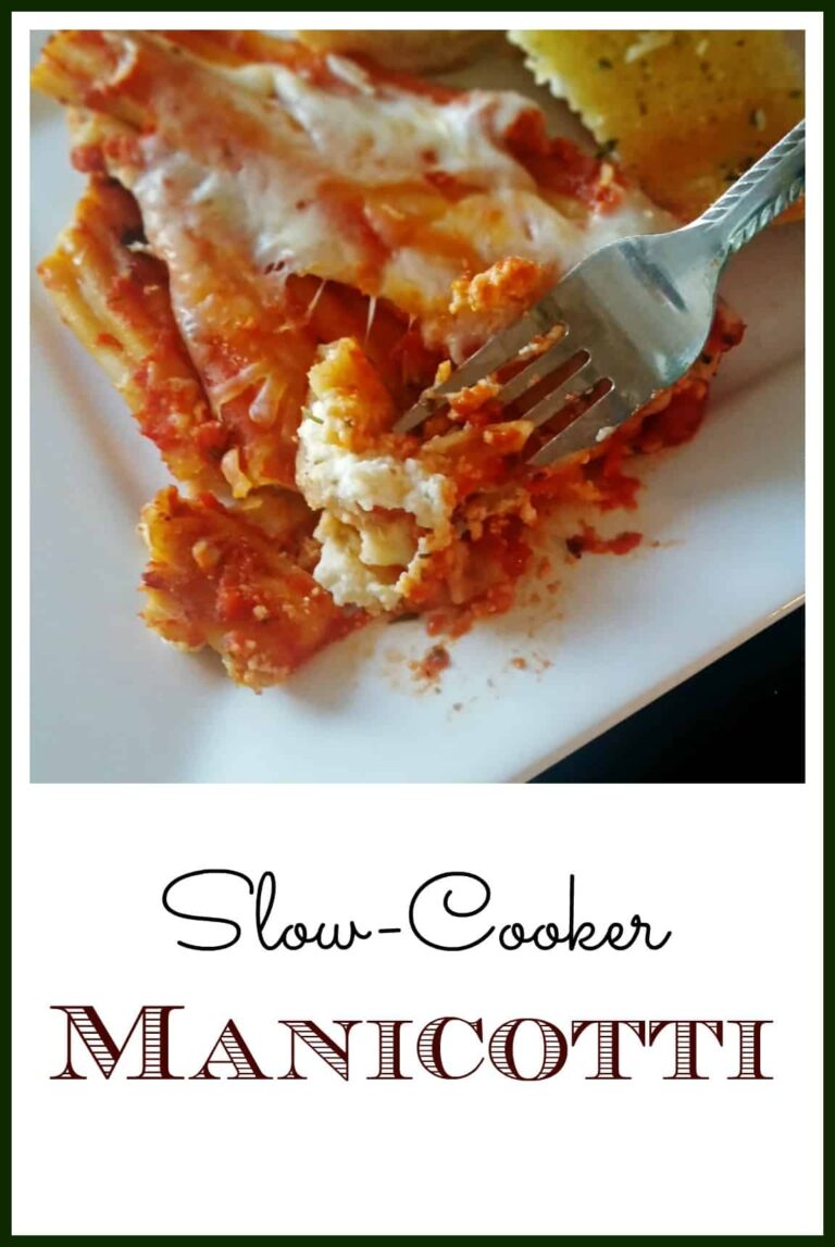 Slow Cooker Manicotti Recipe